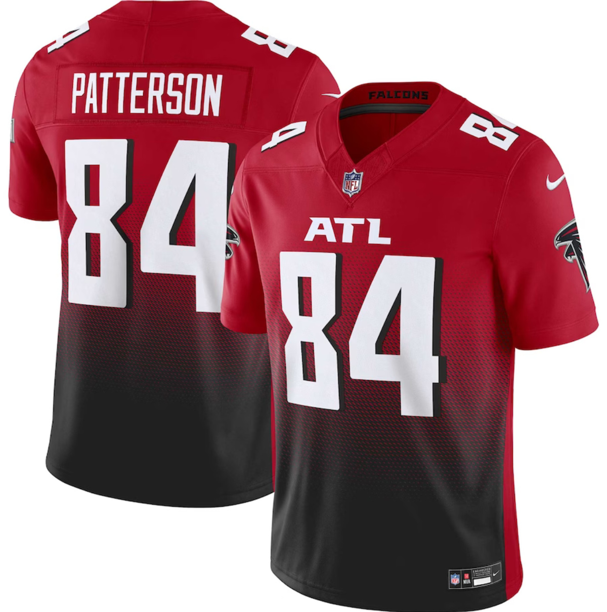 Men's Atlanta Falcons #84 Cordarrelle Patterson Red/Black 2023 F.U.S.E. Vapor Untouchable Limited Stitched Football Jersey
